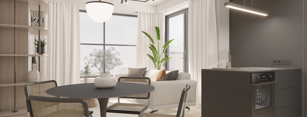 Grzegórzecka 69B · Wiślane Tarasy 2.0 · 45,59 m² · 2 pokoje · 1.184.900 zł · Więcej »
